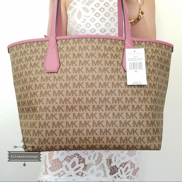NWT Michael Kors Candy reversible tote Tulip Bag - Picture 3 of 8